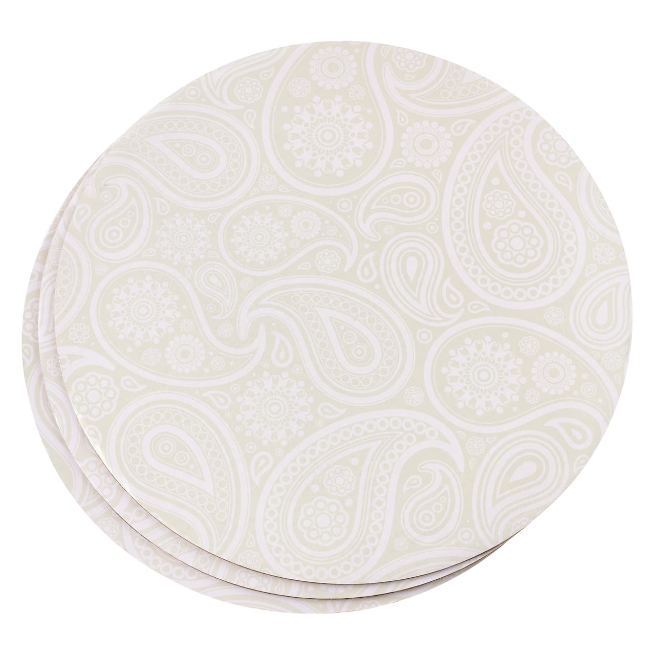 12 Packs: 3 ct. (36 total) 12&#x22; Silver Paisley Cake Boards by Celebrate It&#xAE;